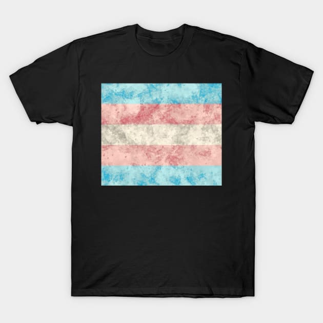 Trans Pride Flag - Water color T-Shirt by MeowOrNever